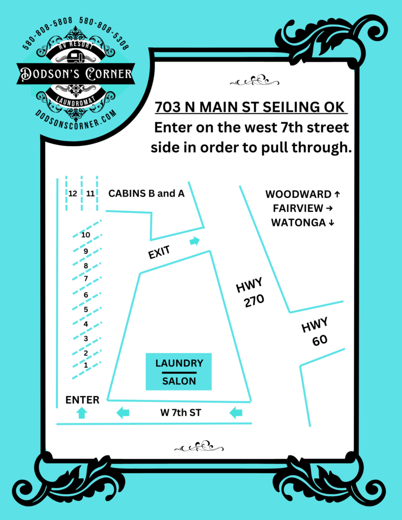 Dodson's Corner RV Park map